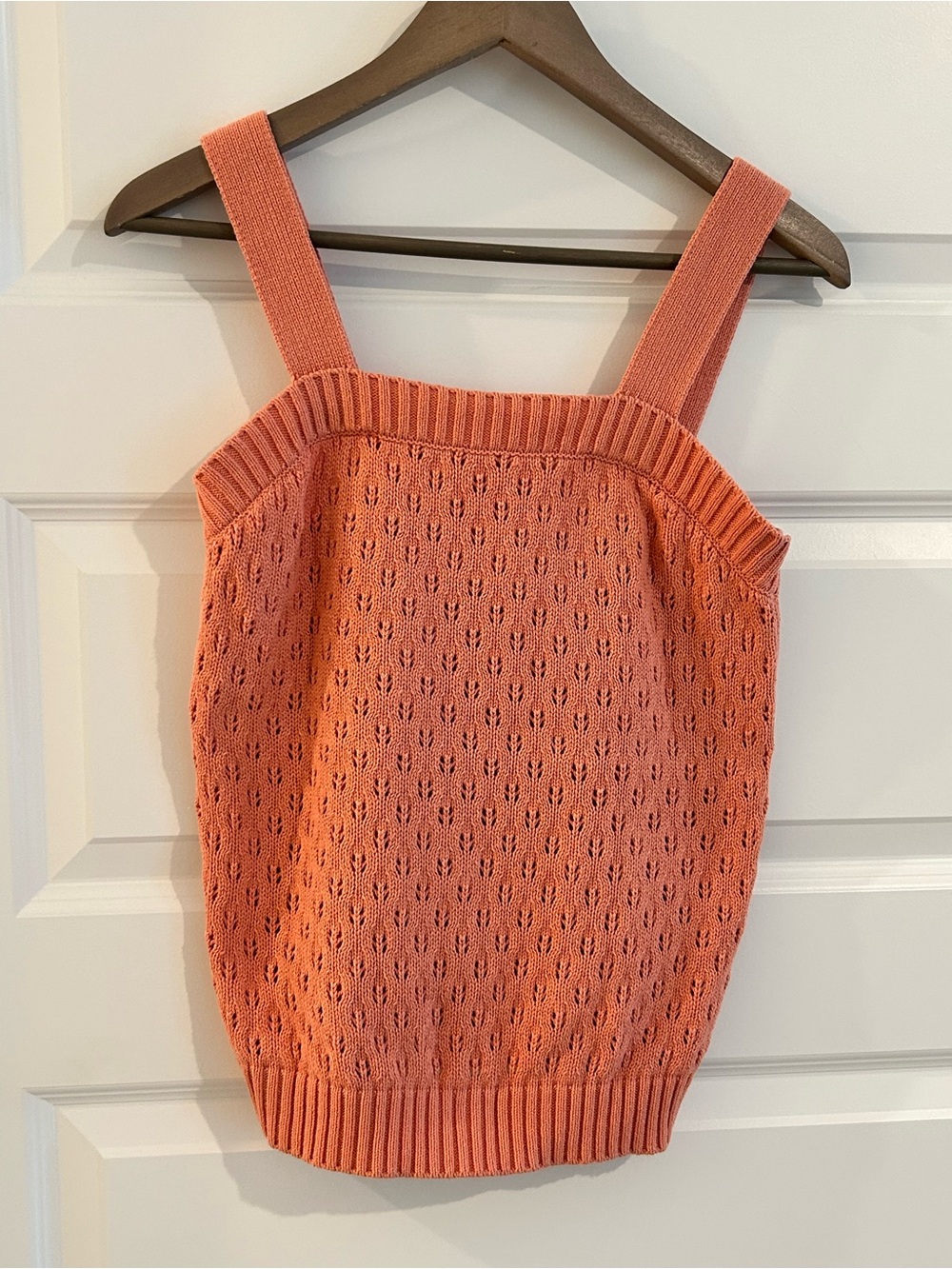 Lauren Conrad Pointelle Tank Top Peach Pink Size M